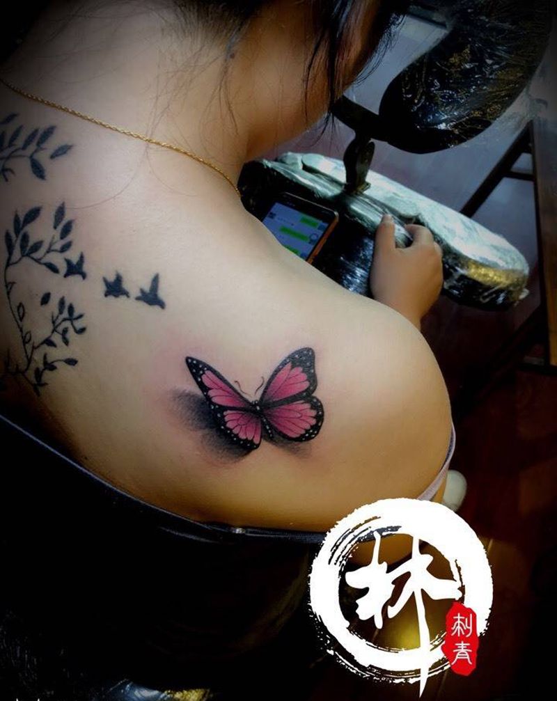 蝴蝶纹身图片