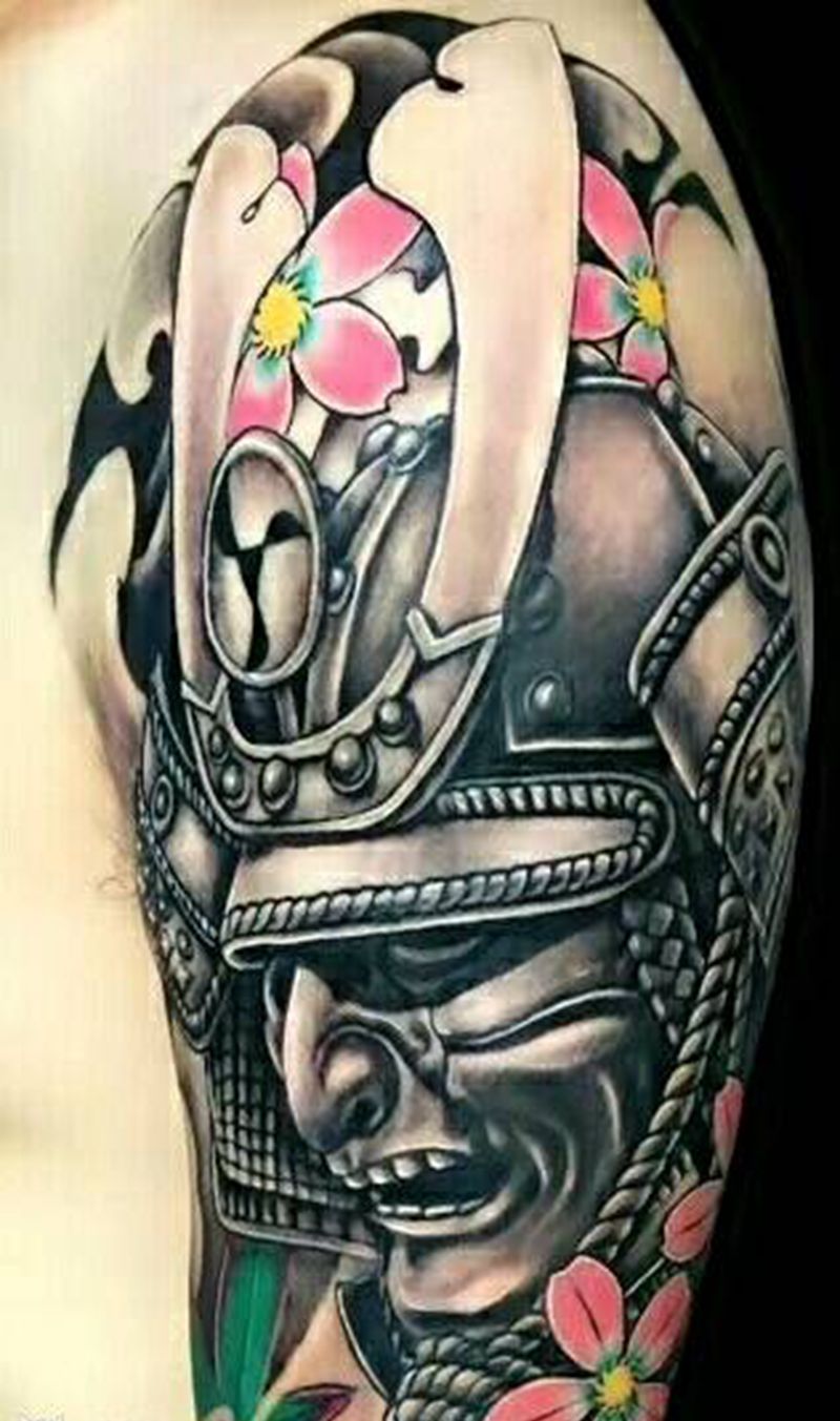 武士纹身图片_手臂纹身图案