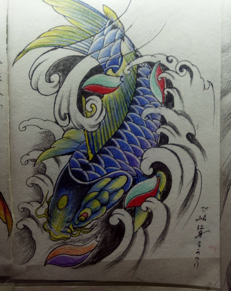 锦鲤纹身图片