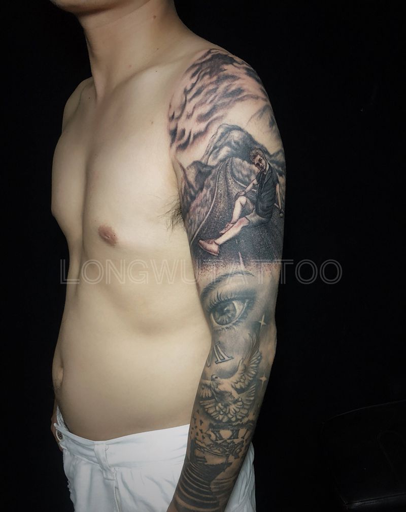 在路上纹身图片