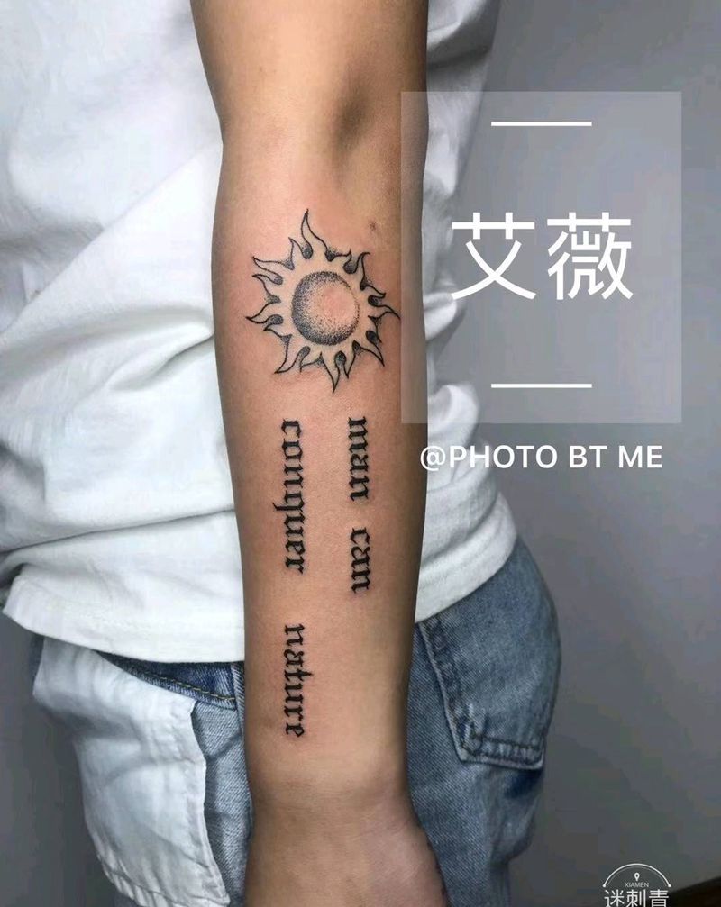 客人定制的字母在＋自己喜欢的图纹身图片_手部手臂花体字图腾纹身图案