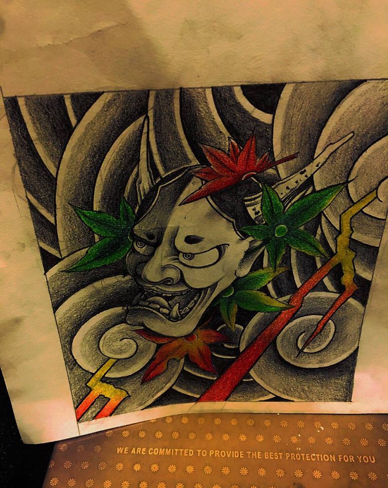 我的手绘练习纹身图片