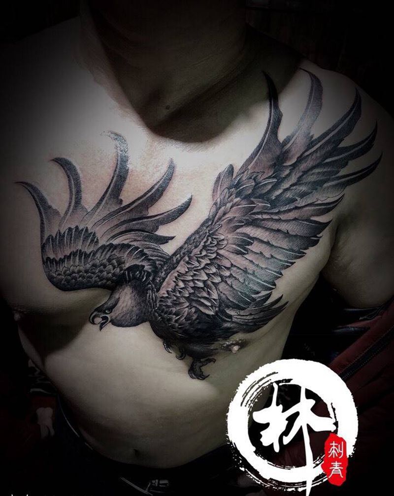 鹰纹身图片