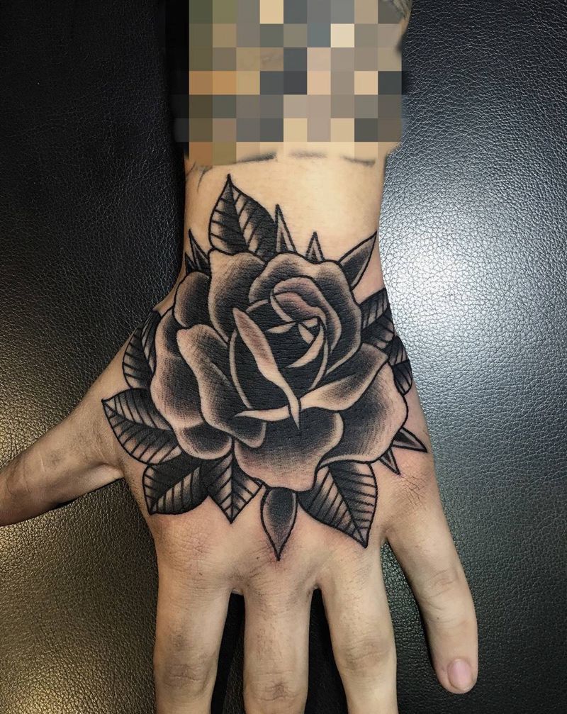 玫瑰纹身图片