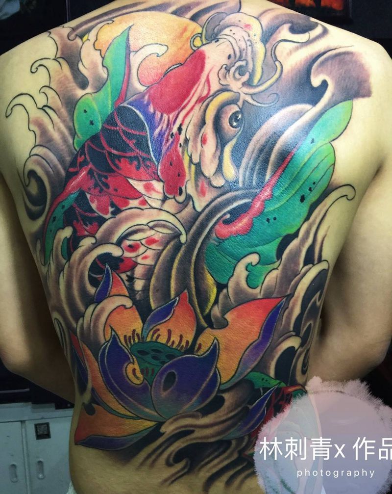 鲤鱼纹身图片