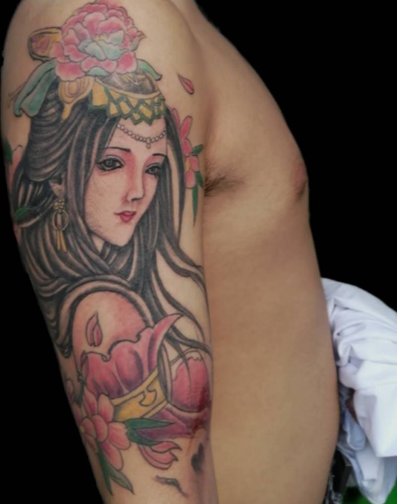 我愿意在第一时间与你分享有趣的纹身图片_手臂新传统纹身图案