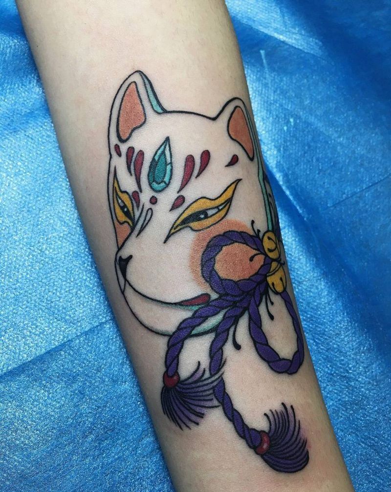 狐狸纹身图片_动物鬼神传统纹身图案