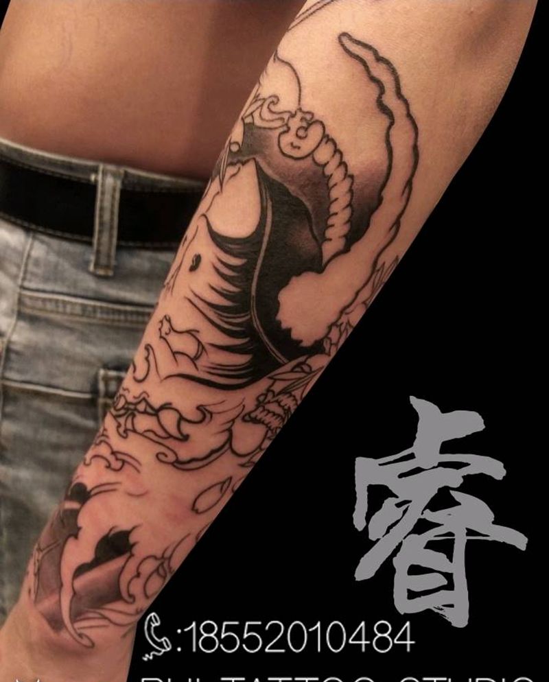 未完成纹身图片_新传统纹身图案