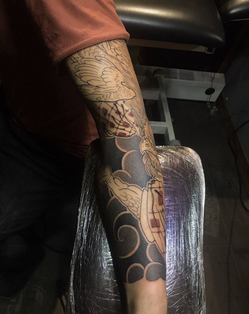 今工纹身图片_老传统纹身图案