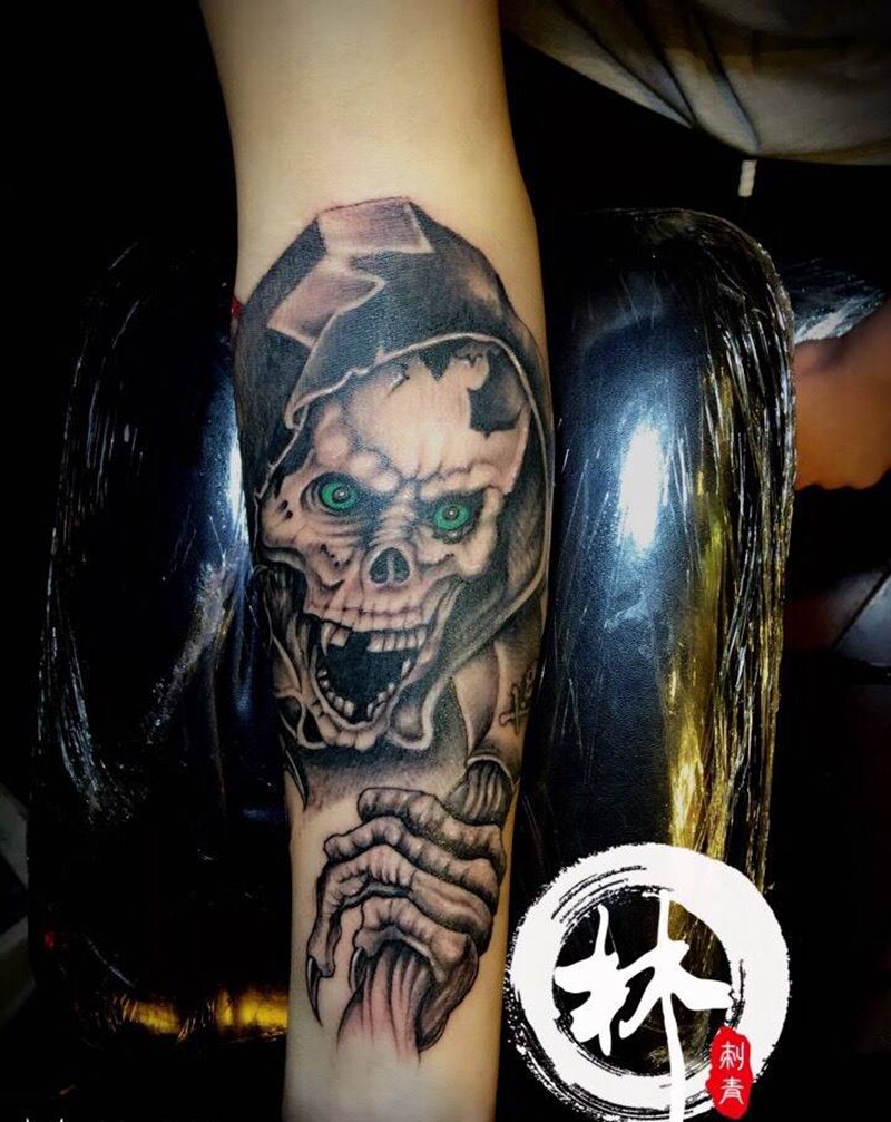 死神纹身图片