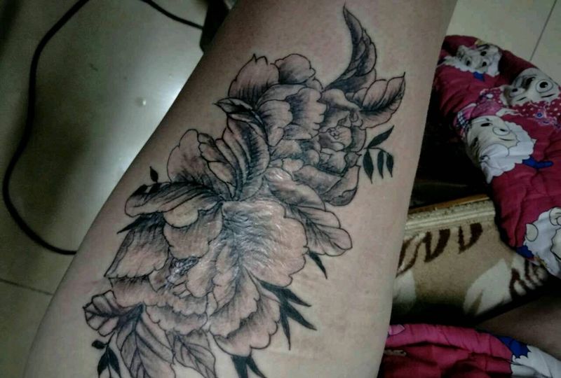 合理遮盖大疤痕纹身图片