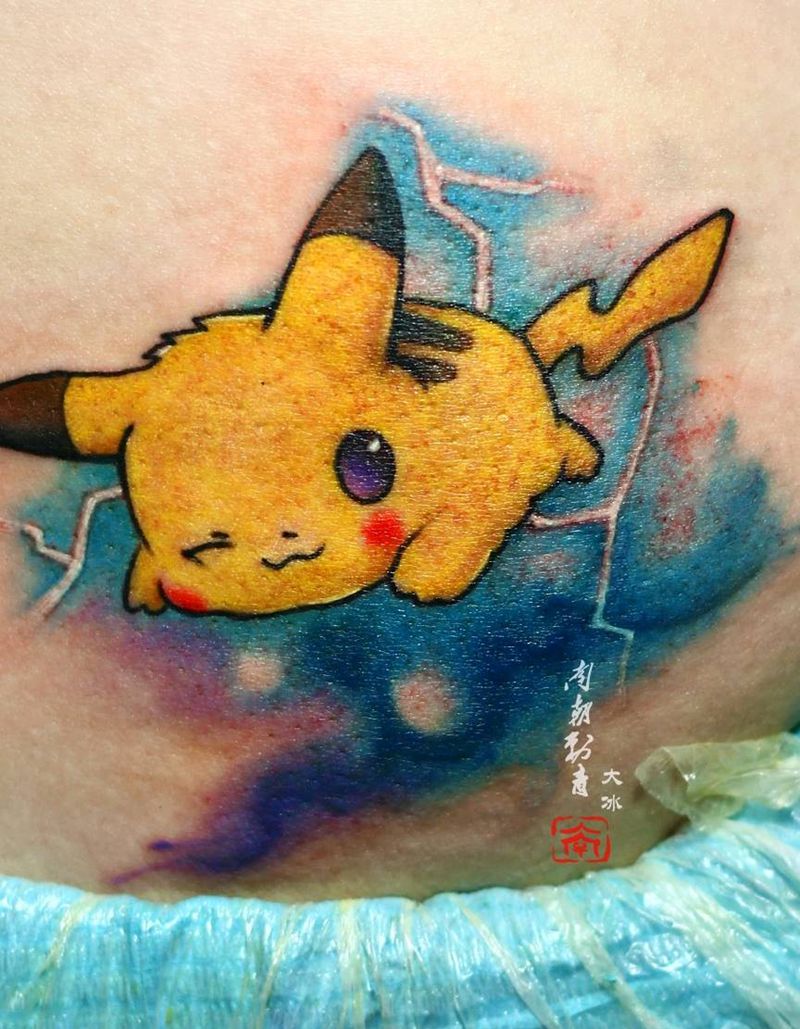 遮盖纹身图片_腰部纹身图案