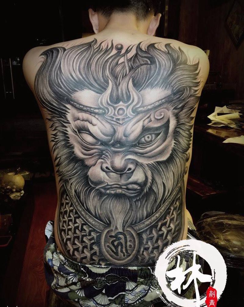 猴子纹身图片