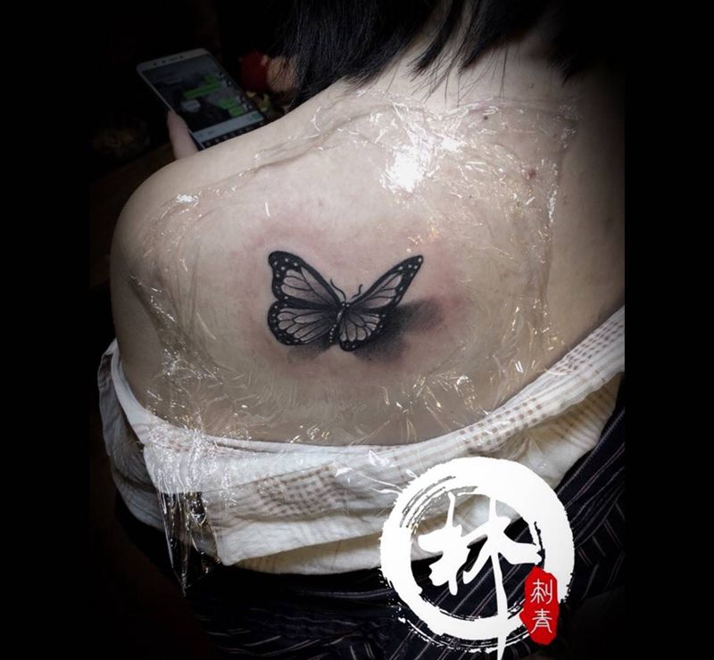 蝴蝶纹身图片