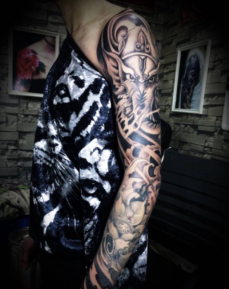 特价花臂纹身图片