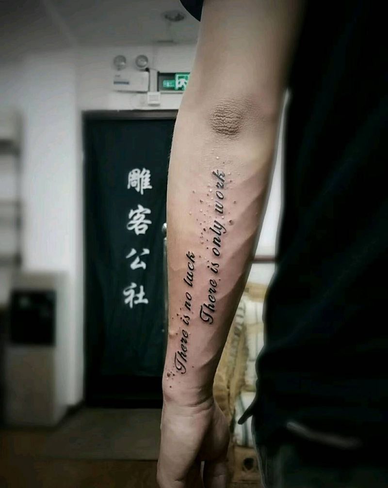 字母纹身图片_手臂清新字符纹身图案