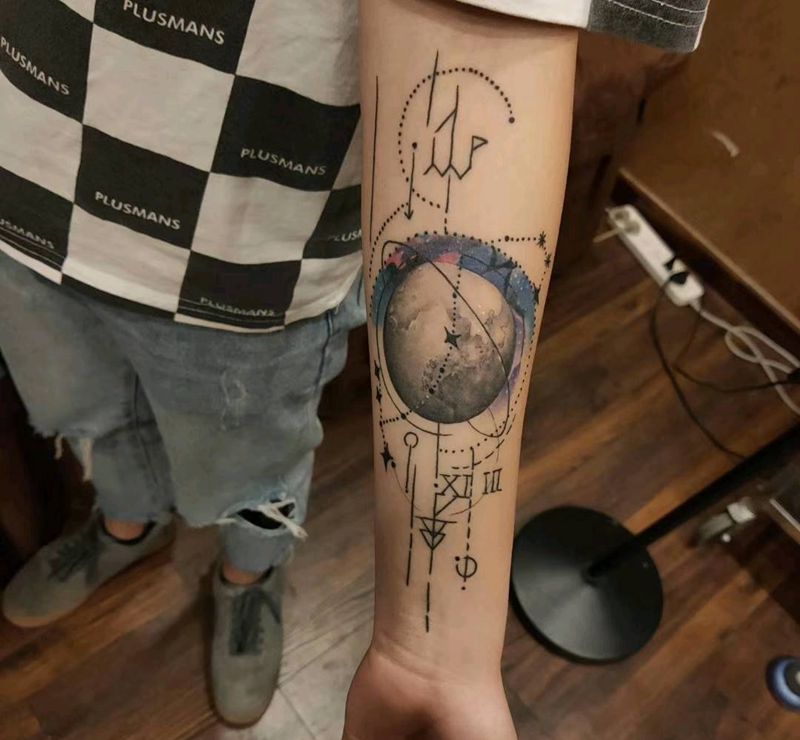 恢复后纹身图片_New School水彩纹身图案