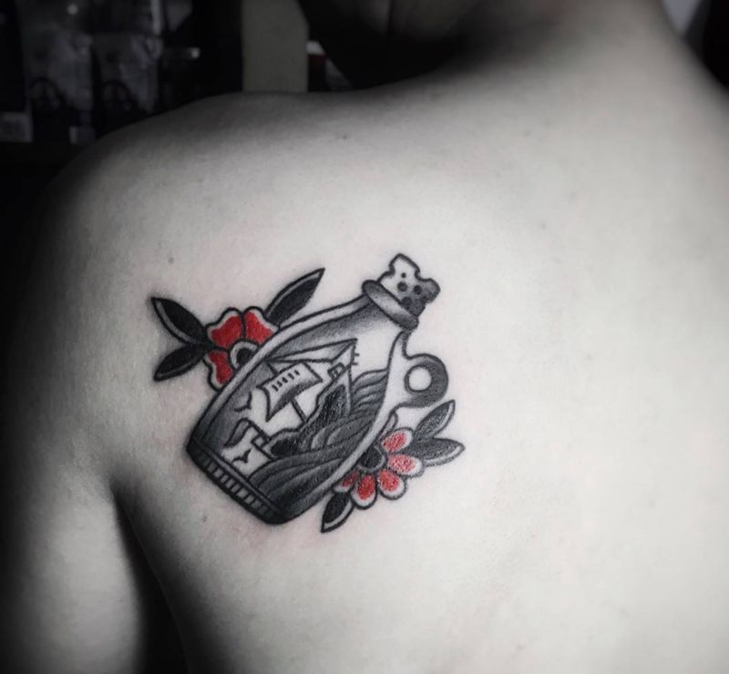 许愿瓶纹身图片