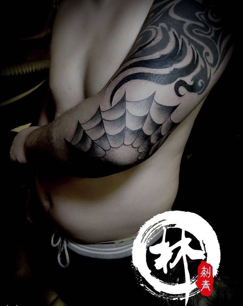 网纹身图片