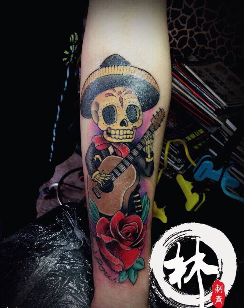 彩色纹身图片