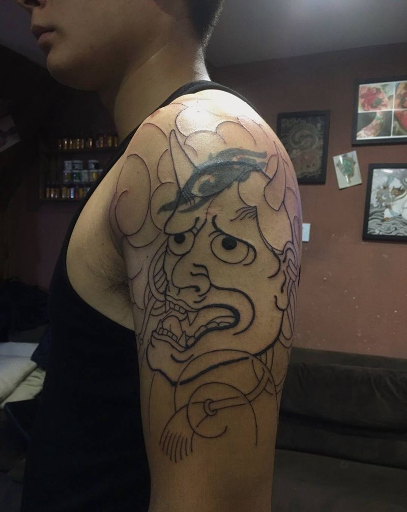 般若包大笔纹身图片