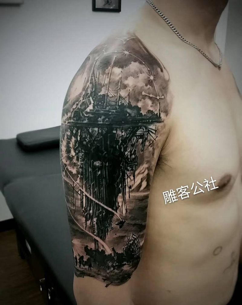 星球大战纹身图片_手臂欧美写实纹身图案