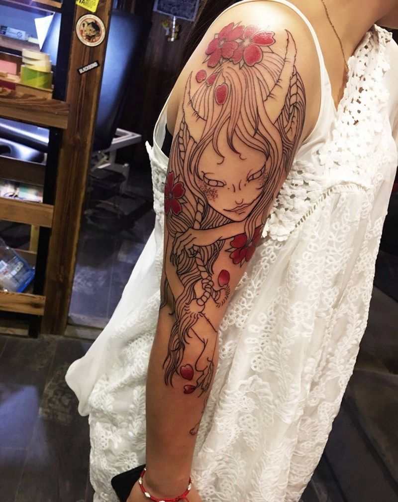 花臂纹身图片