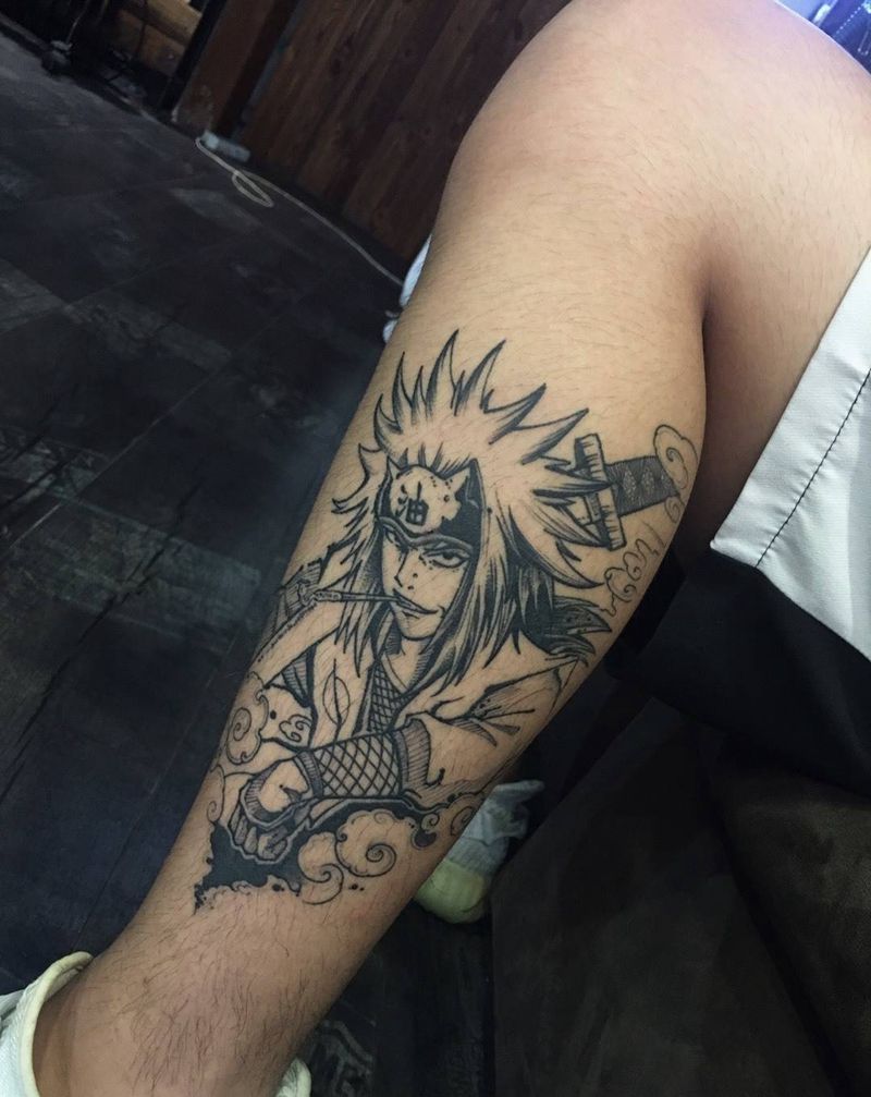 自来也纹身图片