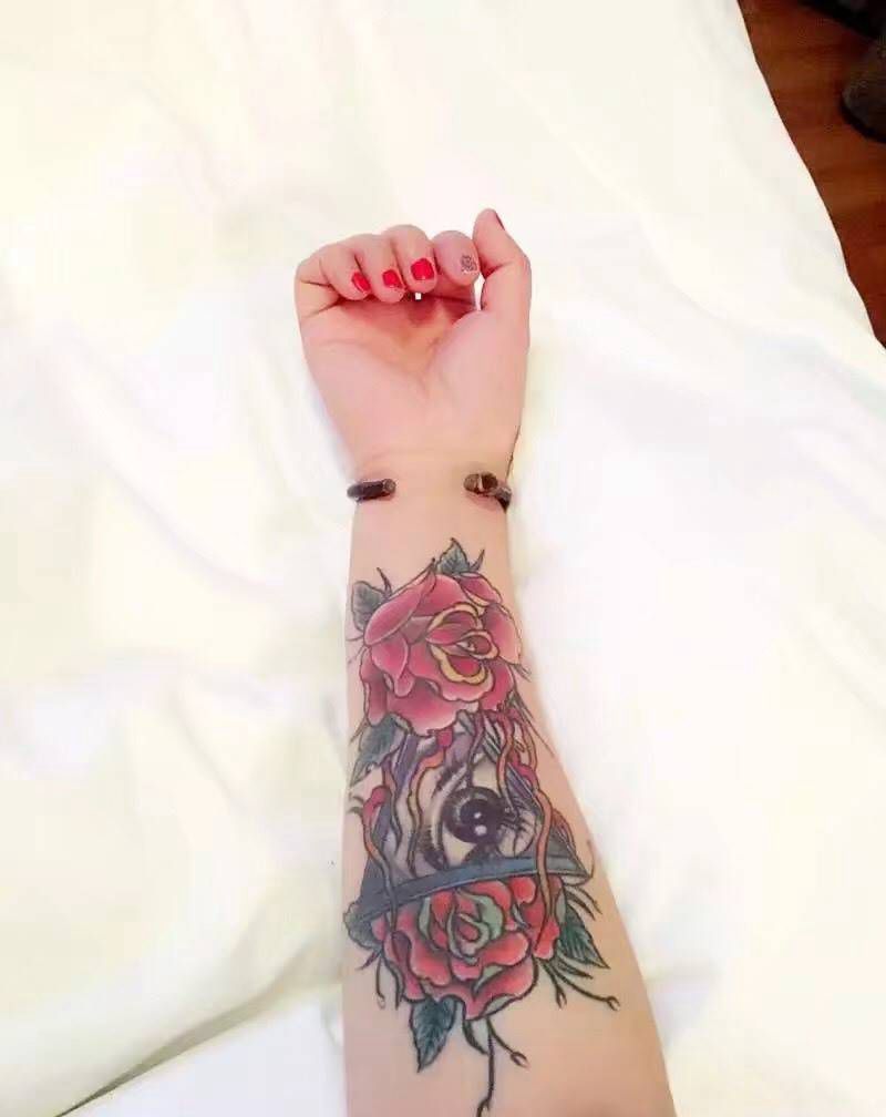 上帝之眼纹身图片_手臂纹身图案