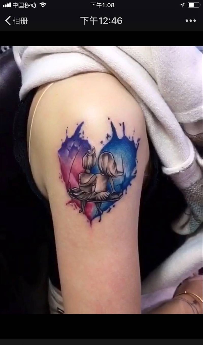 彩色图纹身图片