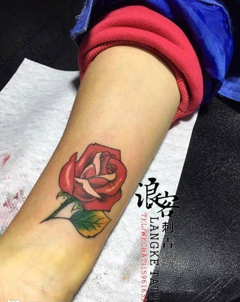 玫瑰纹身图片