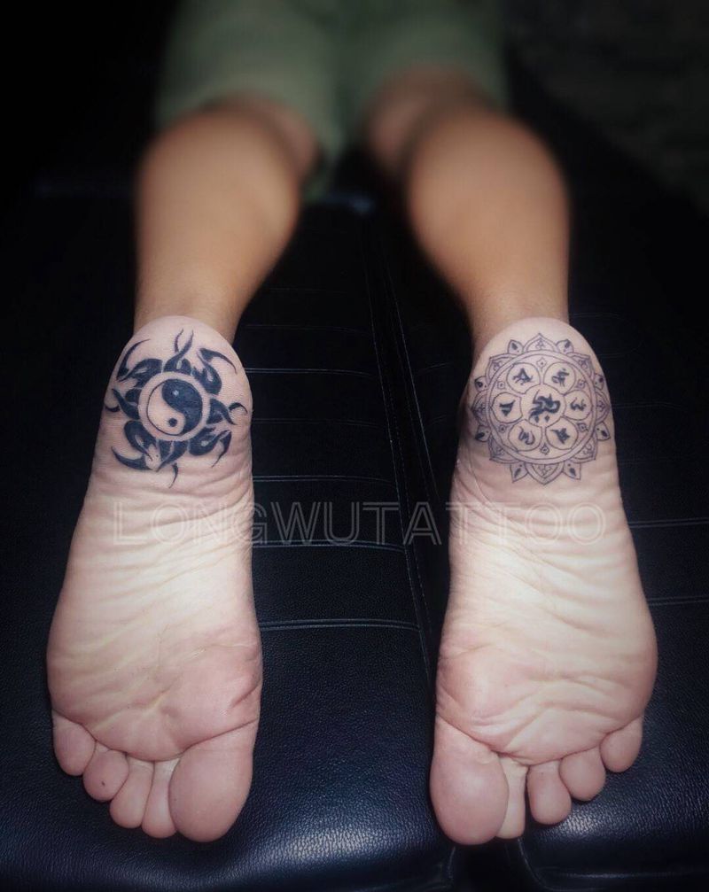 满足你的愿望纹身图片_脚部图腾纹身图案