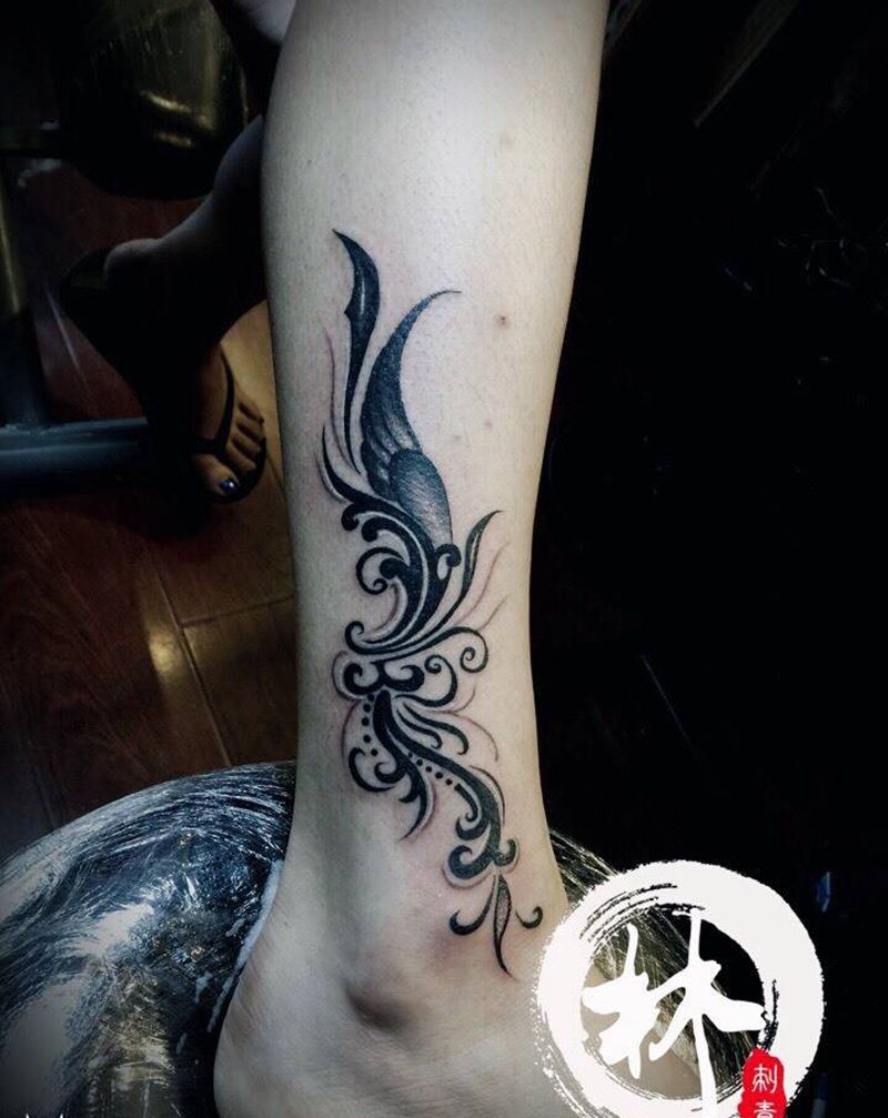 脚踝纹身纹身图片