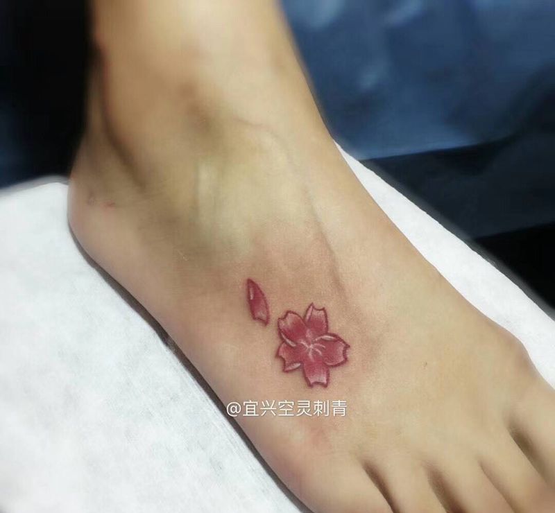 樱花纹身图片