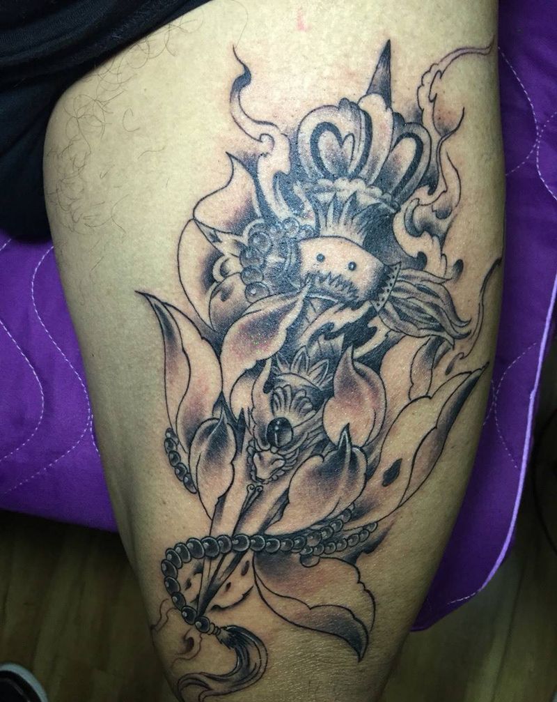 法器：降魔杵纹身图片