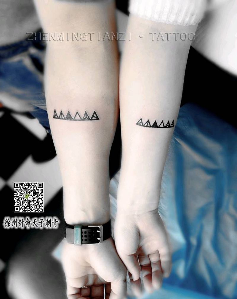 客户返图 小清新一对纹身图片