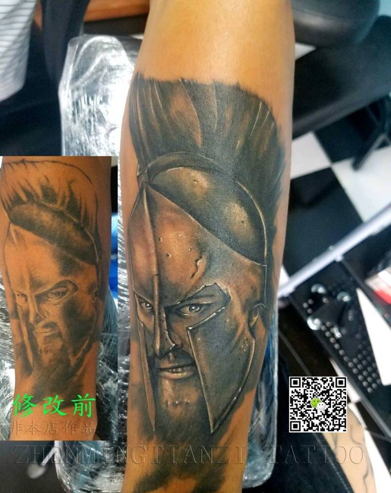 斯巴达克斯 修改纹身图片