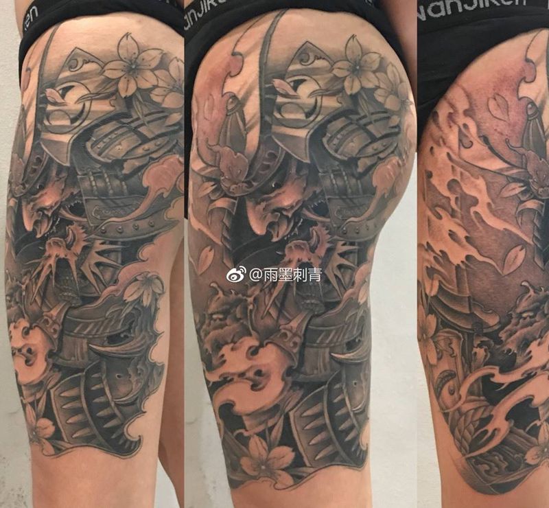 武士纹身图片