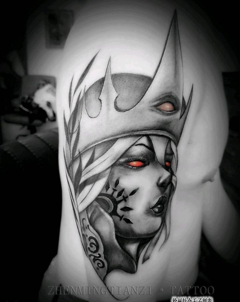 大臂外侧 客人自带图纹身图片_手臂纹身图案