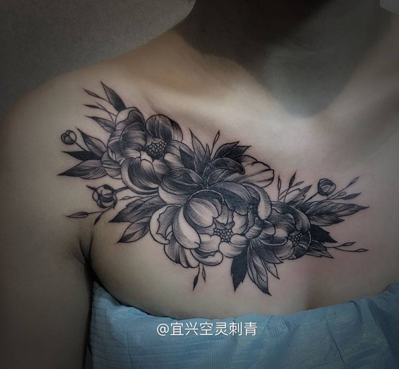 素花遮盖纹身图片