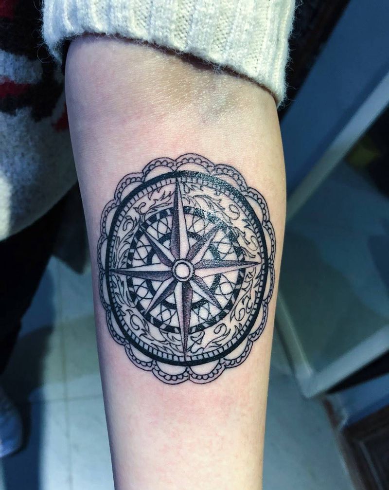 曼陀罗纹身图片