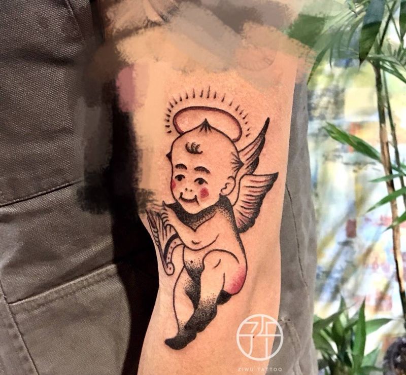 天使纹身图片