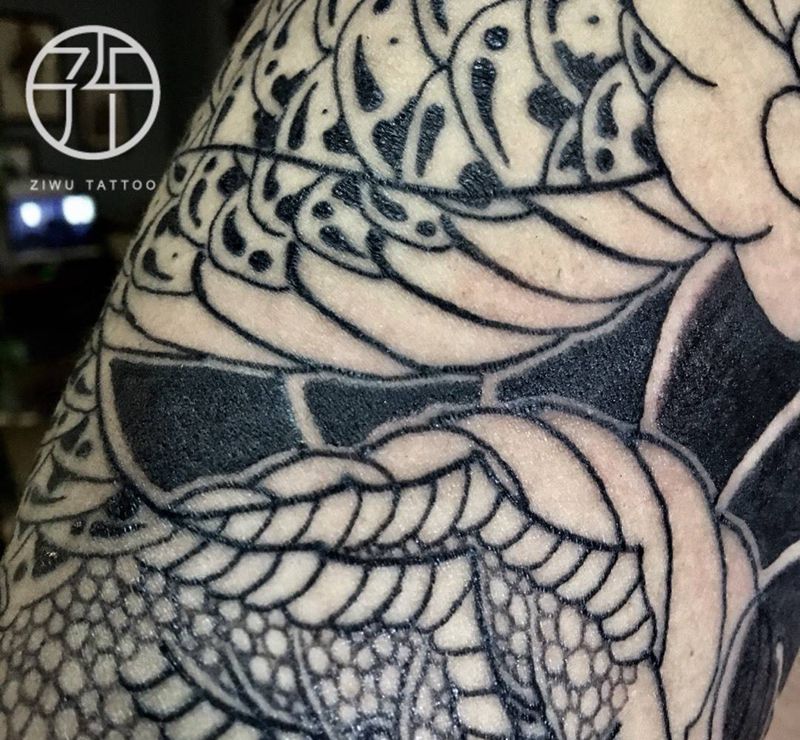 慢慢来纹身图片