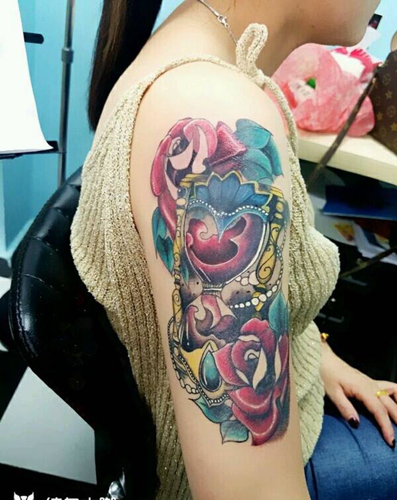 遮盖完成纹身图片