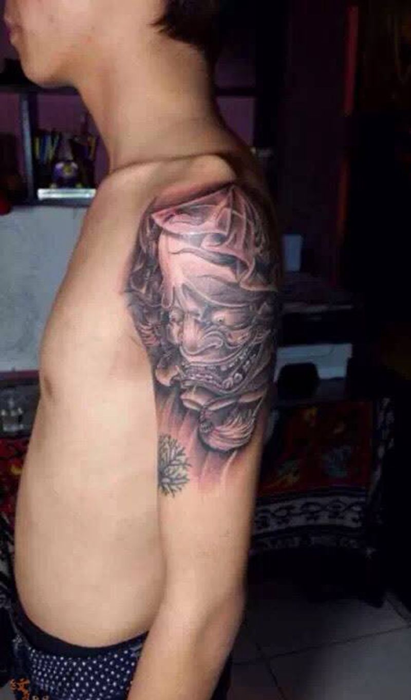 般若纹身图片_雨墨刺青宜兴无锡.常州手臂鬼神宗教原创写实传统纹身图案