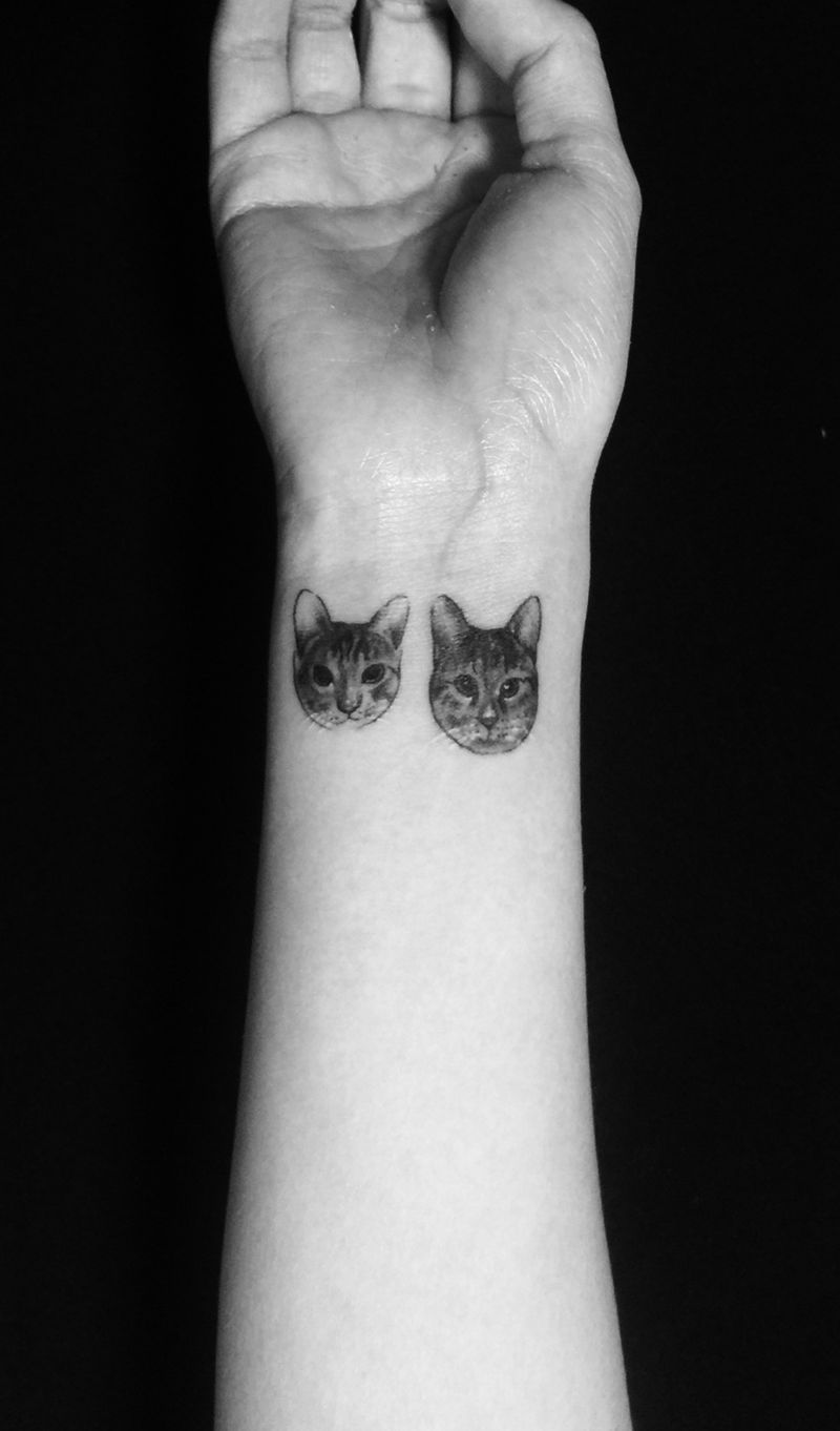 猫咪纹身图片