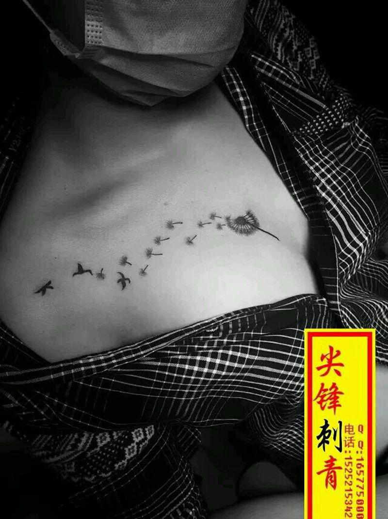 蒲公英纹身图片