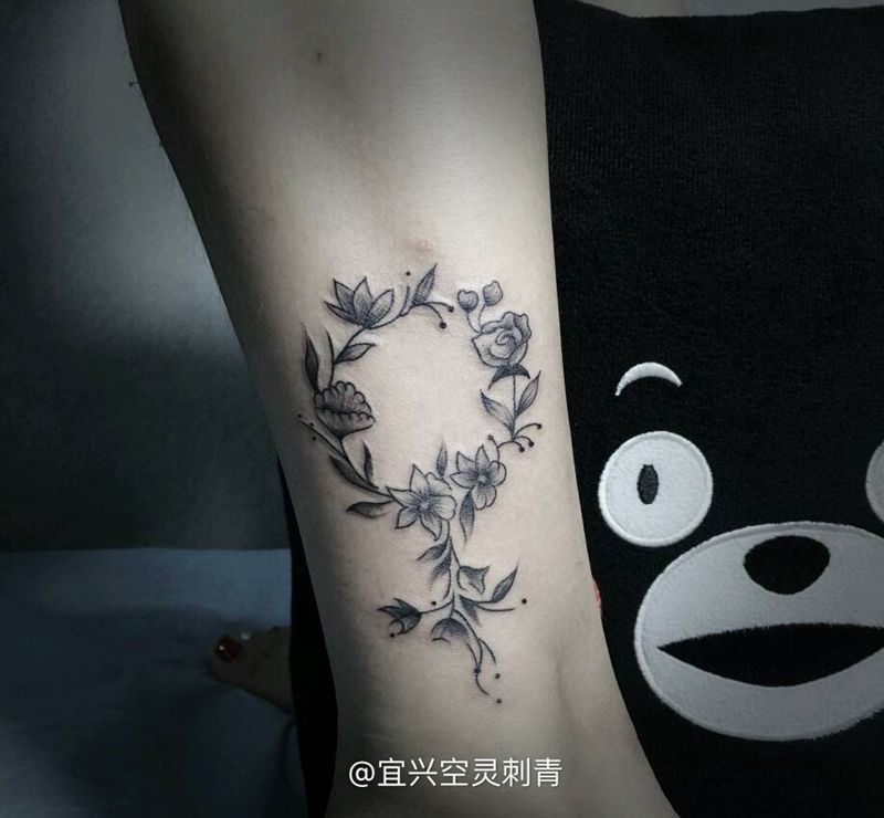 花艺纹身图片