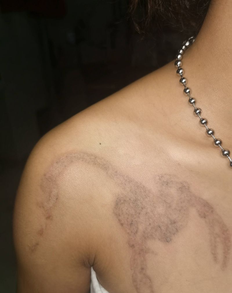 重黑第二次恢复后纹身图片_胸部老传统新传统纹身图案