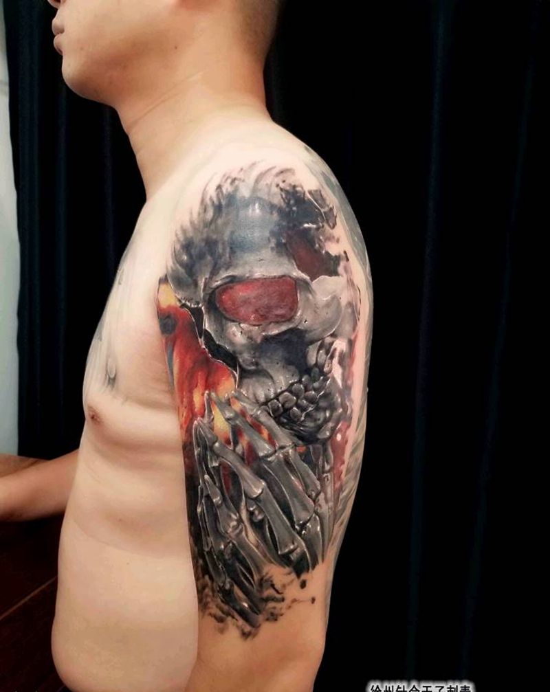 忏悔 遮盖纹身图片_手臂欧美写实纹身图案